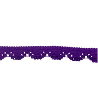 Decorative Scalloped Trim
 - Purple