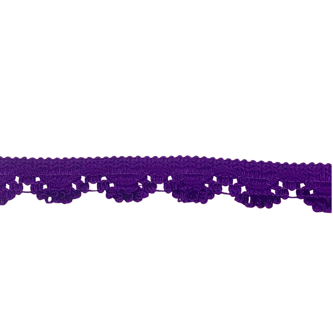 Decorative Scalloped Trim
 - Purple