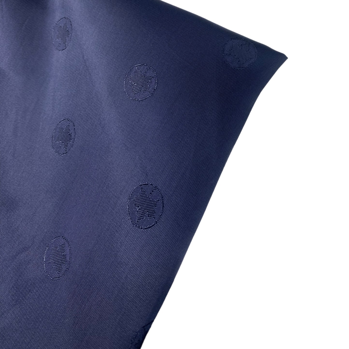 Patterned Lining - Maple Leaf - Navy