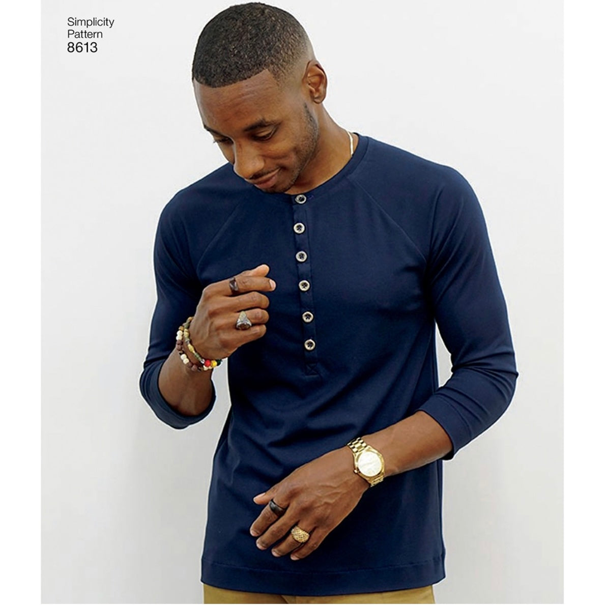 Simplicity S8613 - Mimi G Men’s Knit Top Sewing Pattern