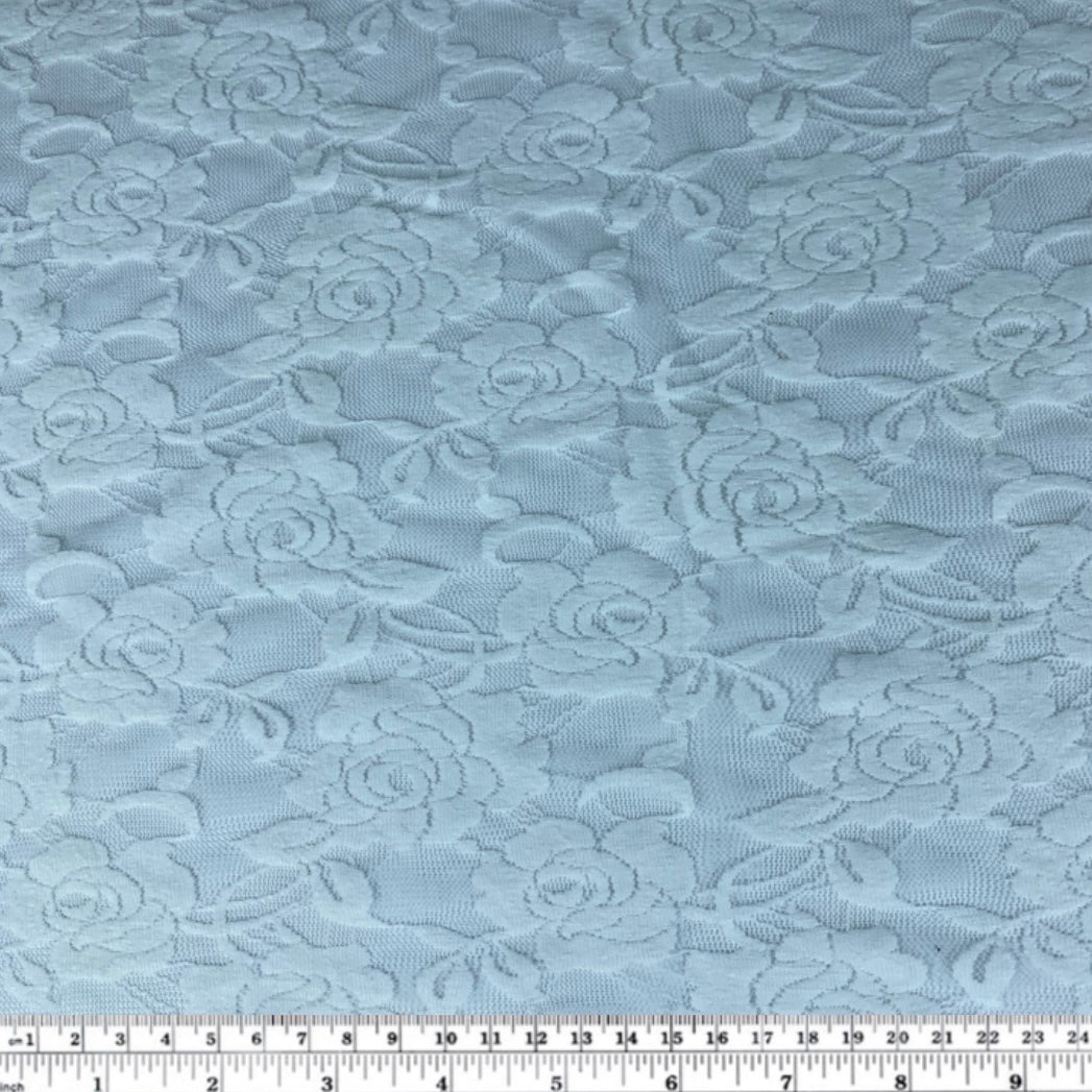 Stretch Floral Lace - White