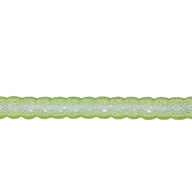 Decorative Crocheted Trim - Light Green/White