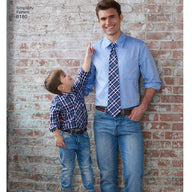 Simplicity S8180 - Men’s And Boys' Shirt Short Sewing Pattern