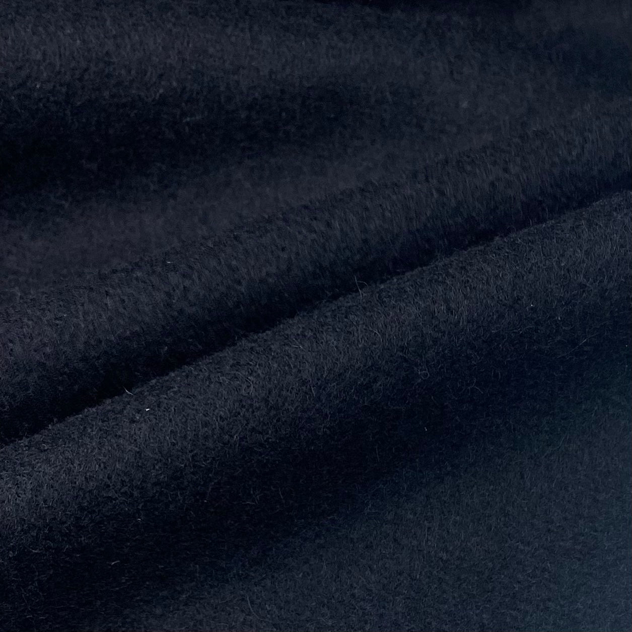 Melton Wool - Remnant - Black