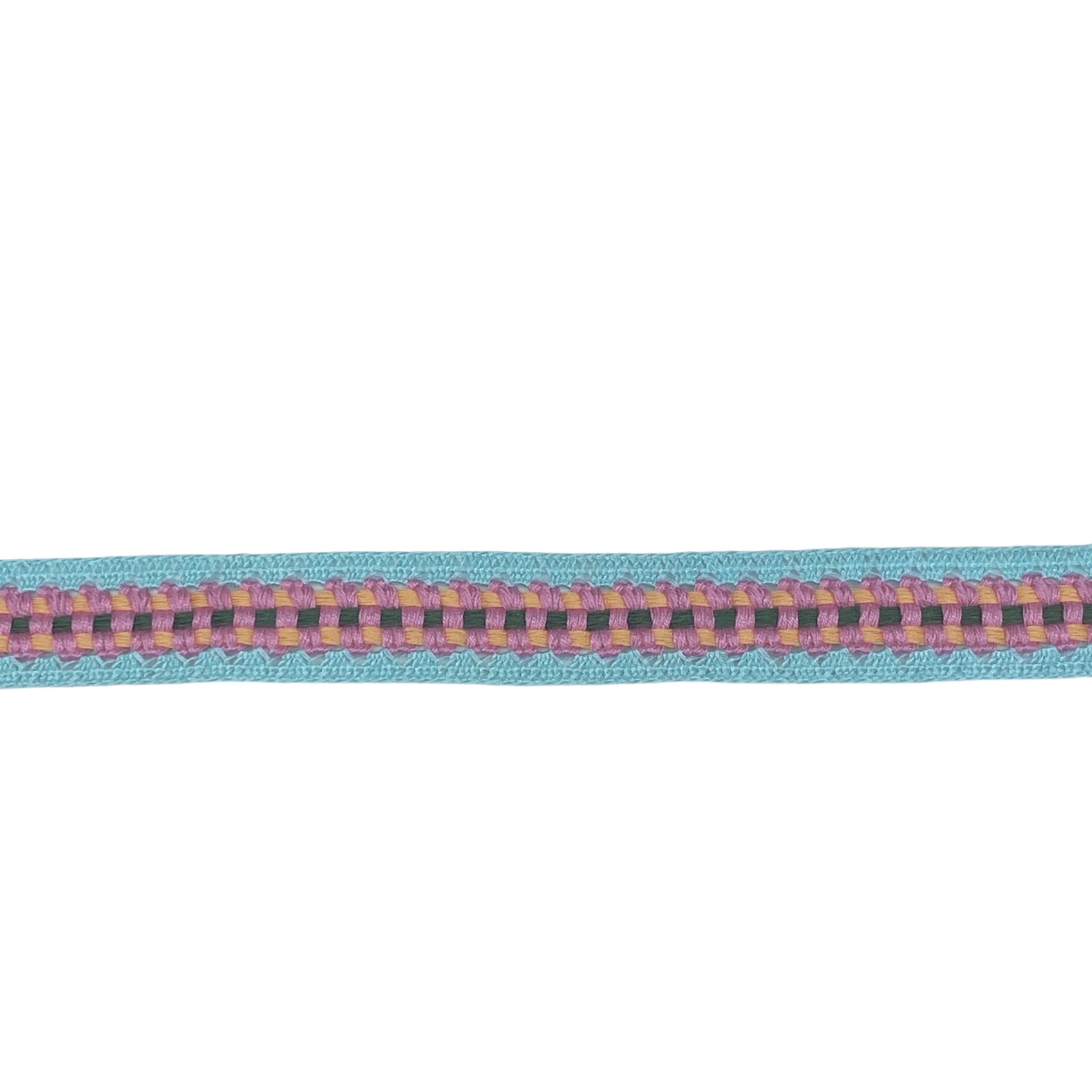Decorative Crocheted Trim - Pink/Light Blue