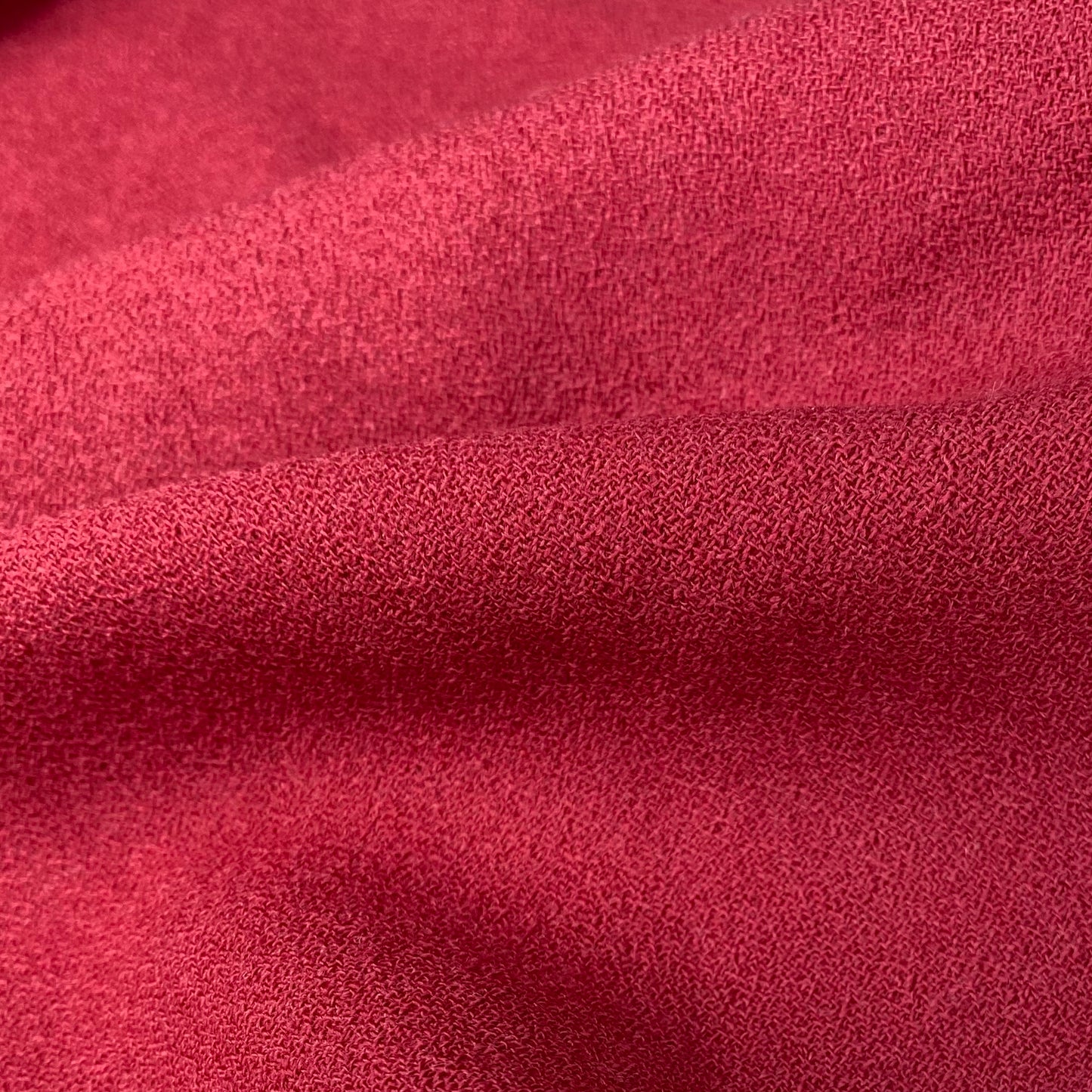 Wool Crepe - Remnant - Geranium