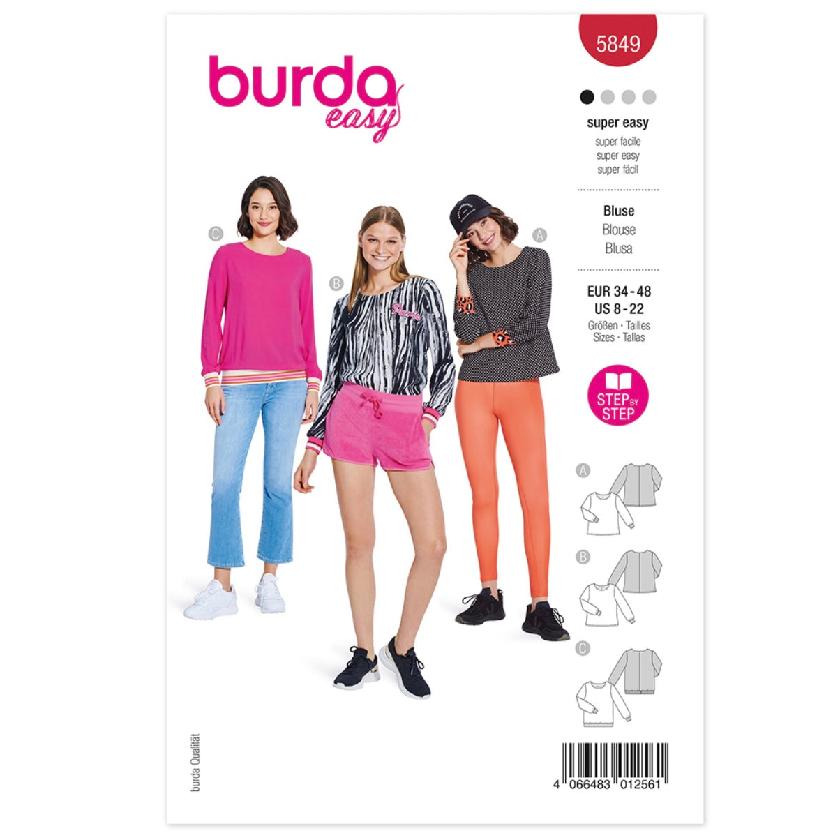 Blouse Sewing Pattern - Burda Easy 5849
