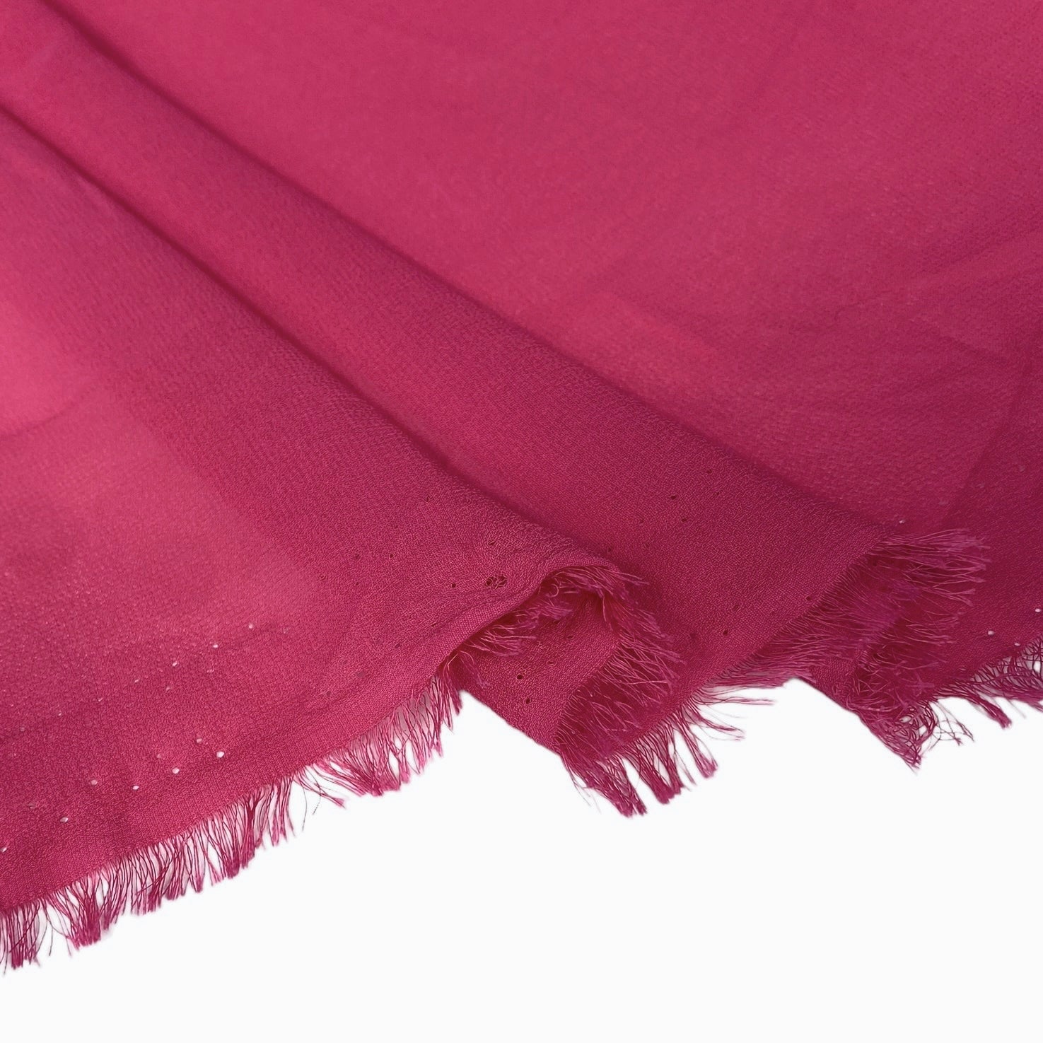Bright Pink Stretch Polyester Crepe