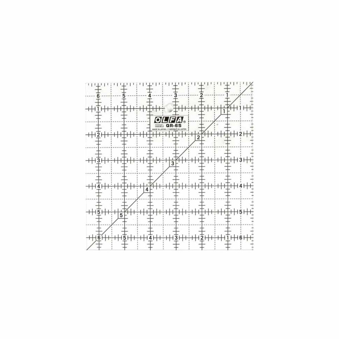 Square Frosted Acrylic Ruler - 12 1/2” x 12 1/2”
