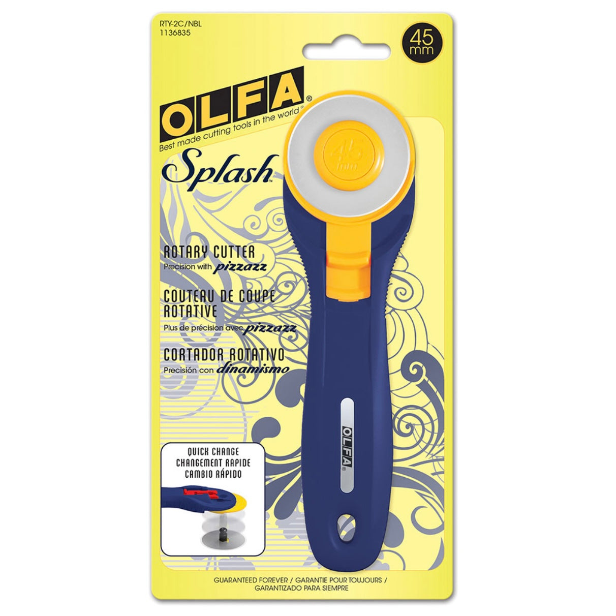 Rotary Cutter - 45mm - Navy Blue