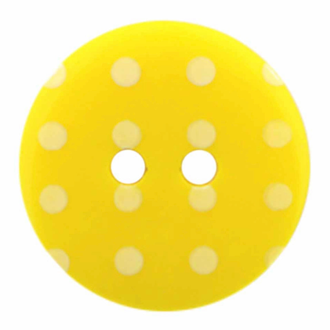 Novelty 2-Hole Button - Polka Dots - Purple - 18mm - 3pcs