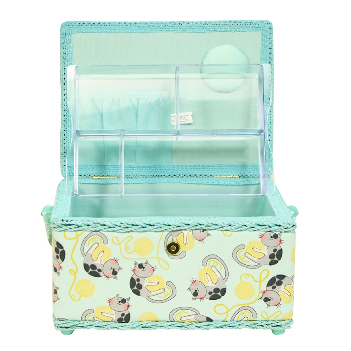 Medium Sewing Basket - Cat/Ball