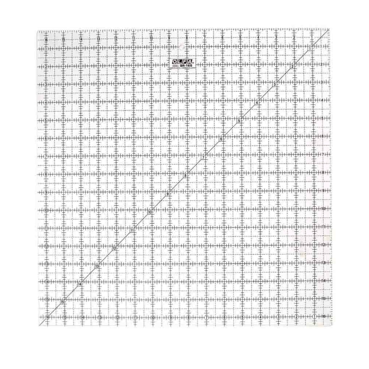 Square Frosted Acrylic Ruler - 12 1/2” x 12 1/2”