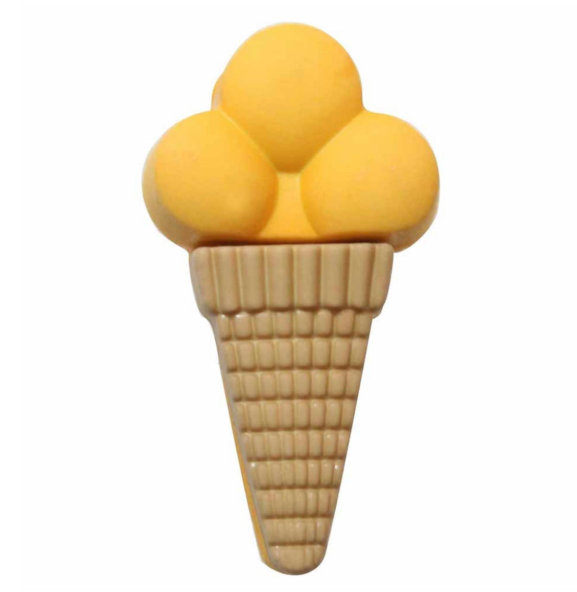 Novelty Shank Button - Ice Cream Cone - Pink - 30mm - 2pcs