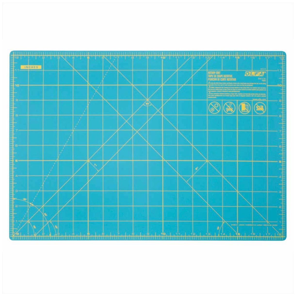 Double Sided Rotary Mat - 12” x 18” - Green