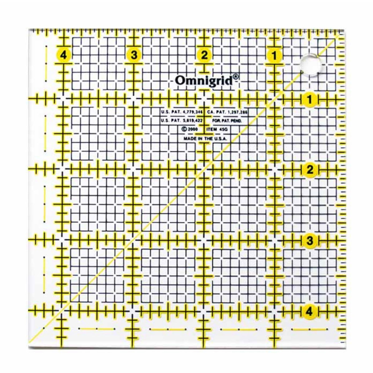 Ruler with Grid - 4 1/2” x 4 1/2”