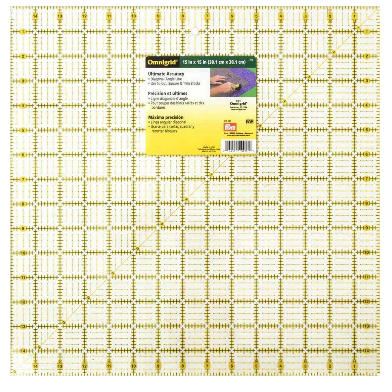 Square Grid Ruler - 15” x 15”