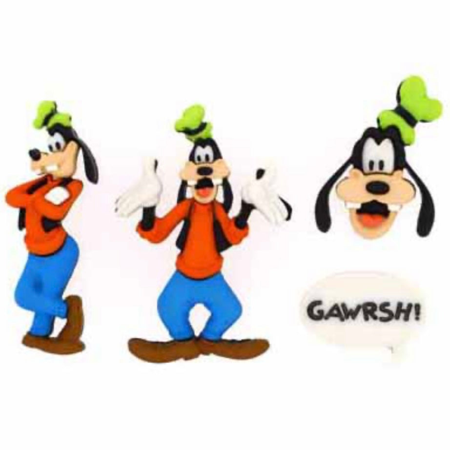 Novelty Buttons - Disney Goofy - 4 pcs