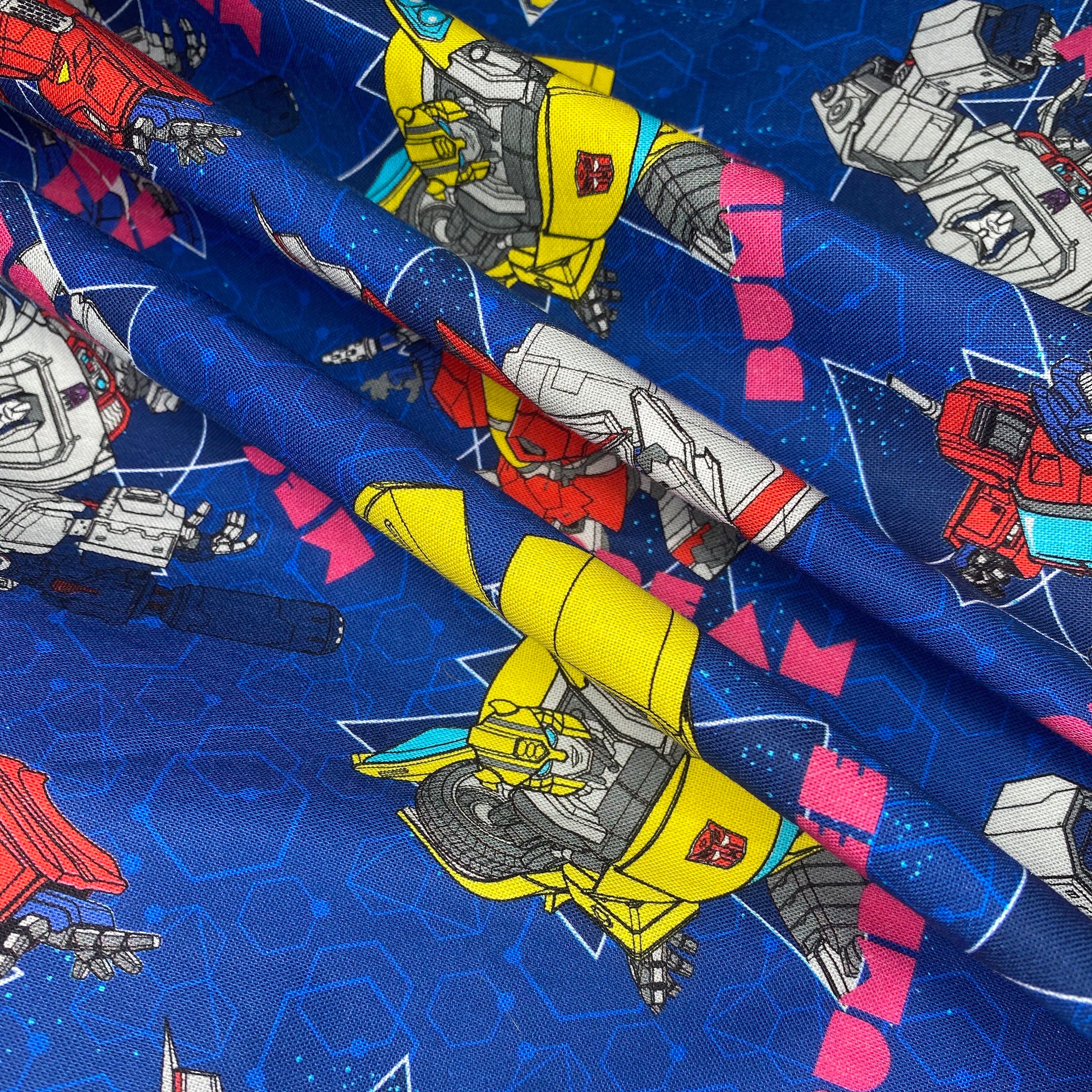 Quilting Cotton - Transformers - Blue - Remnant