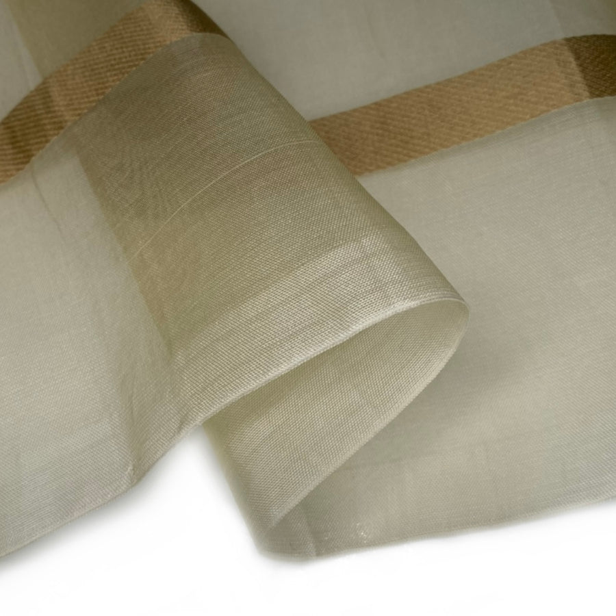Striped Silk Organza - Gold