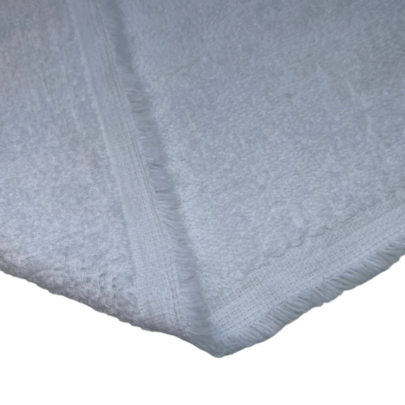 Double Sided Cotton Terry Towel - White