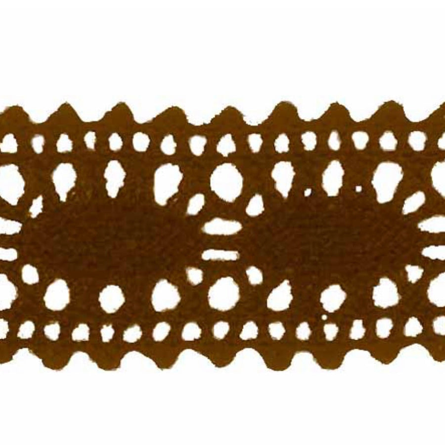 Lace Trim - 25mm - By the Yard - Brown