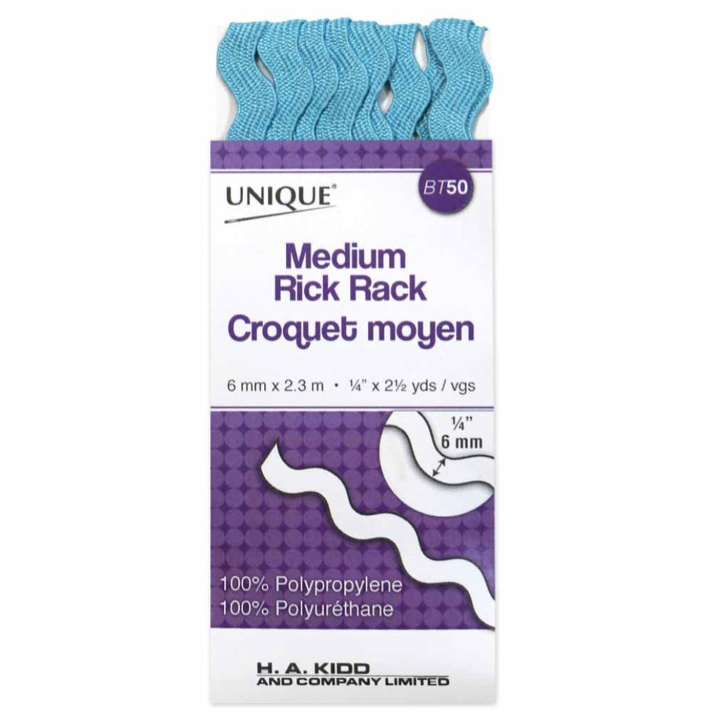 Medium Rick Rack - 1/4” - Emerald Green