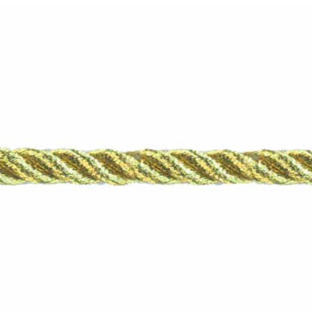Metallic Twisted Cord - 4mm - Gold · King Textiles