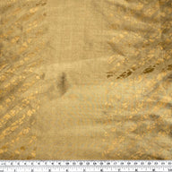 Striped Silk Shantung - Gold