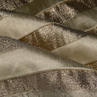 Striped Metallic Brocade - Gold