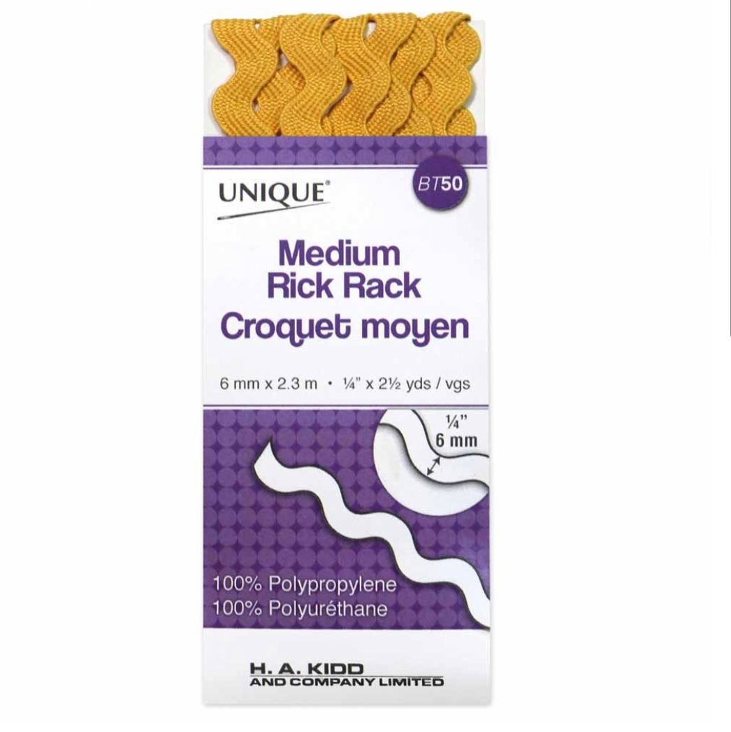 Medium Rick Rack - 1/4” - Emerald Green