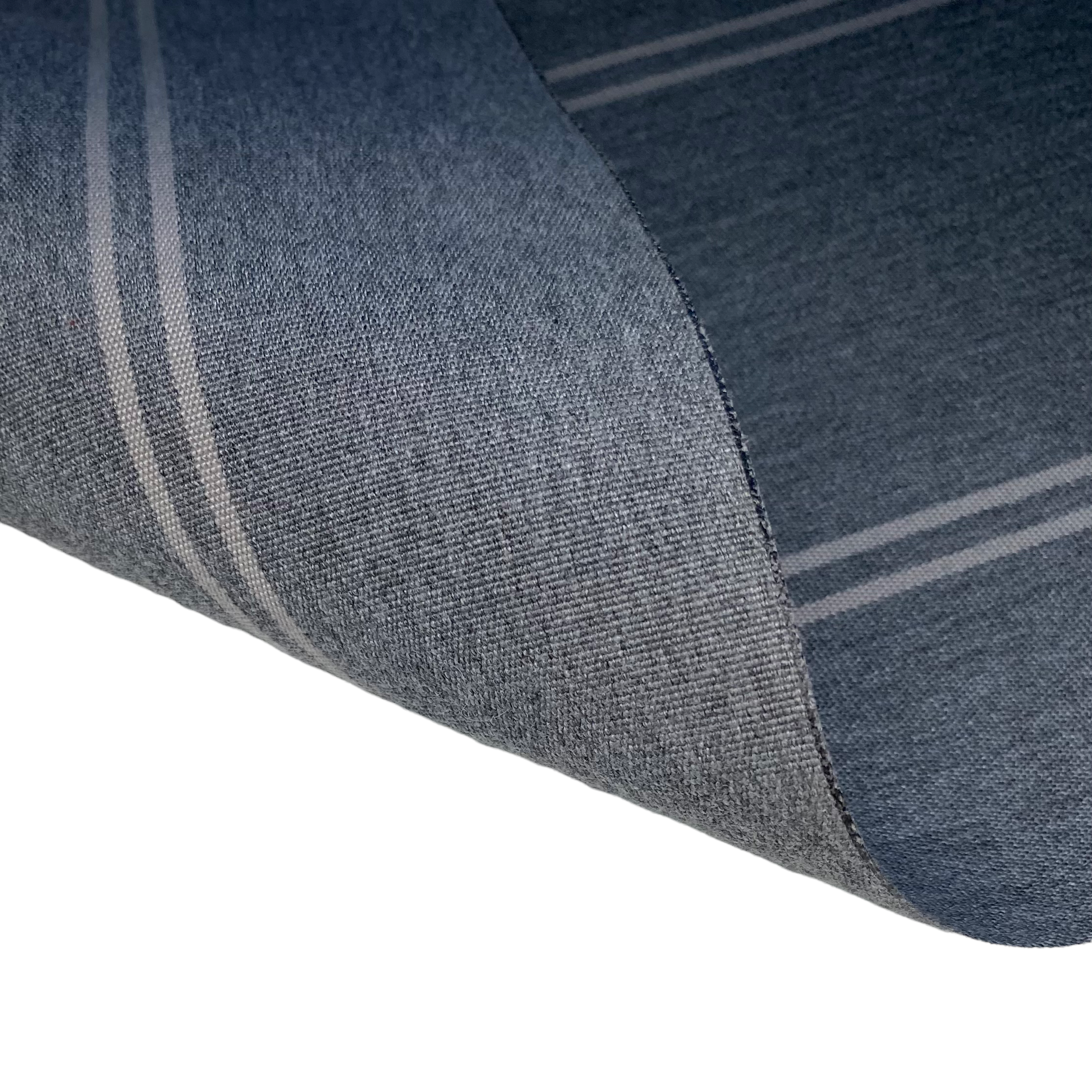 Sunbrella Striped Woven Upholstery - 48” - Grey/Beige