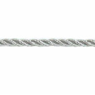 Metallic Twisted Cord - 4mm - Silver