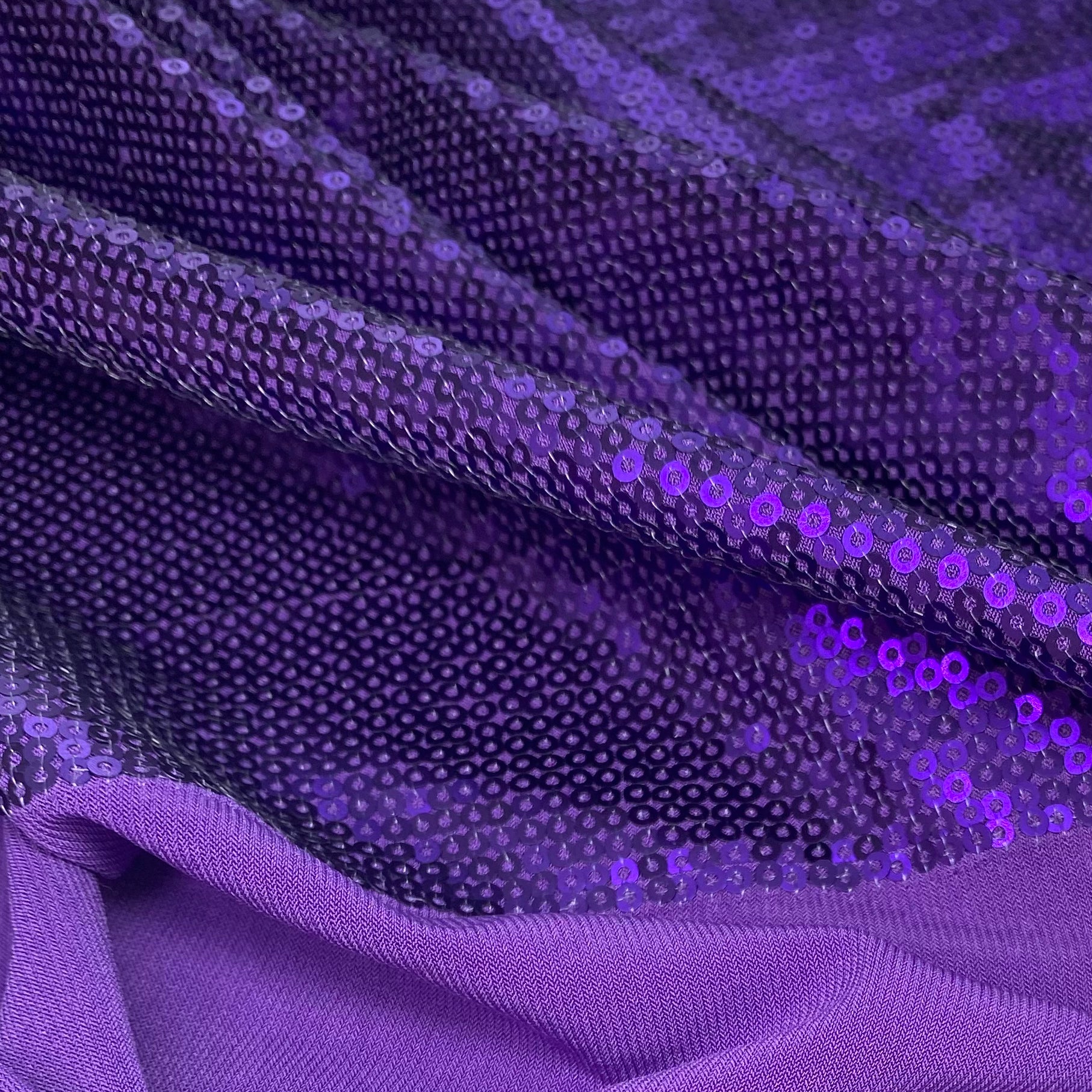 Sequin Knit - 60”- Purple