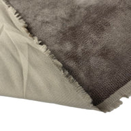Distressed Coated Stretch Twill Canvas - Beige