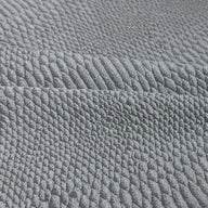 Snake Patterned Polyester Textured Stretch Knit - Grey
