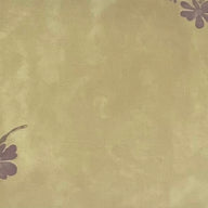 Floral Striped Printed Polyester Chiffon - Beige/Brown