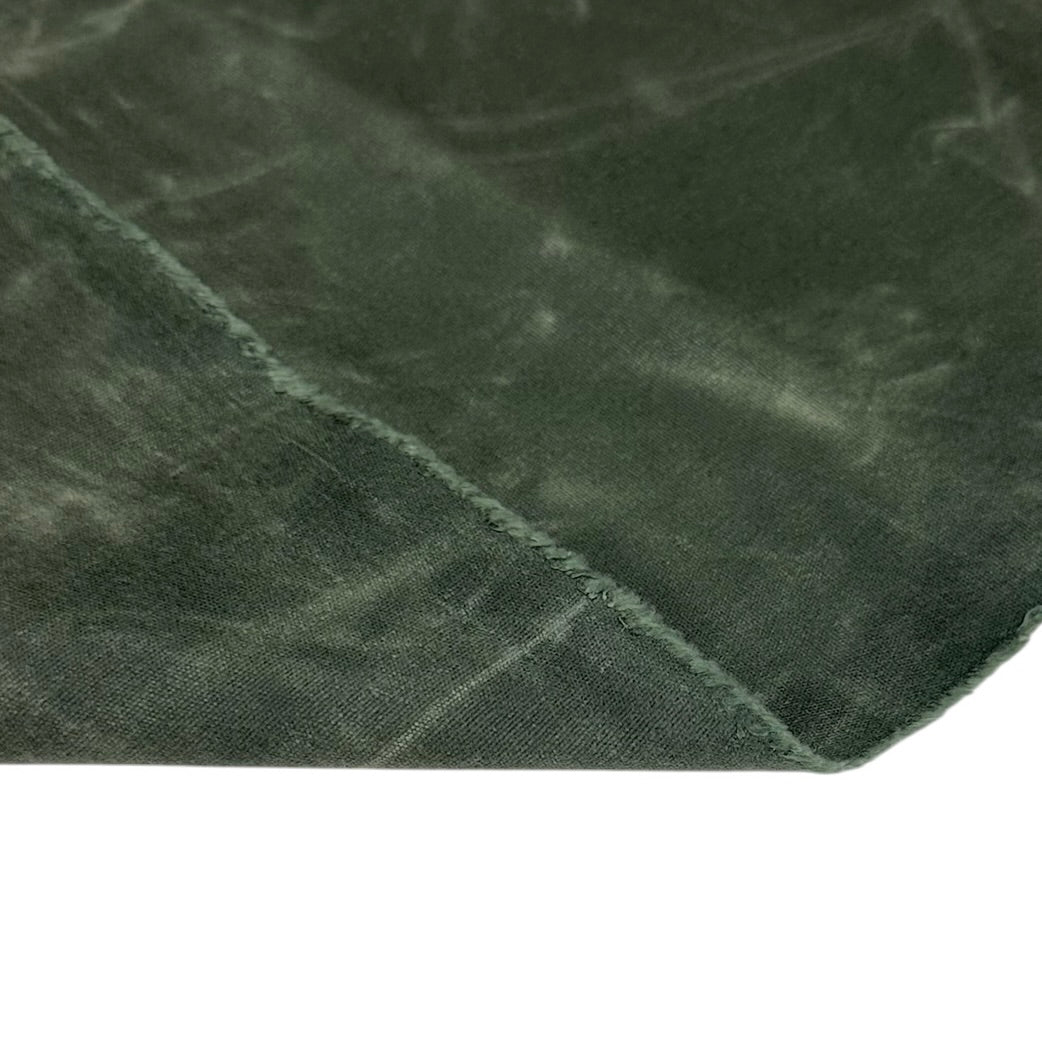 Waxed Cotton Canvas 12oz - Remnant - Green