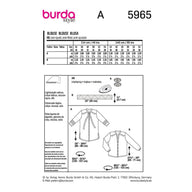 Burda Style 5965 - Blouse Sewing Pattern