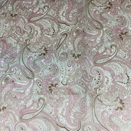 Printed Paisley Lining - Pink
