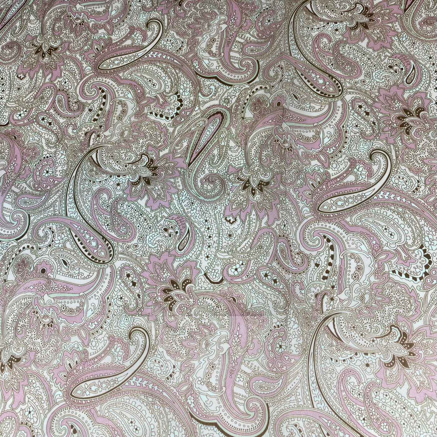 Printed Paisley Lining - Pink