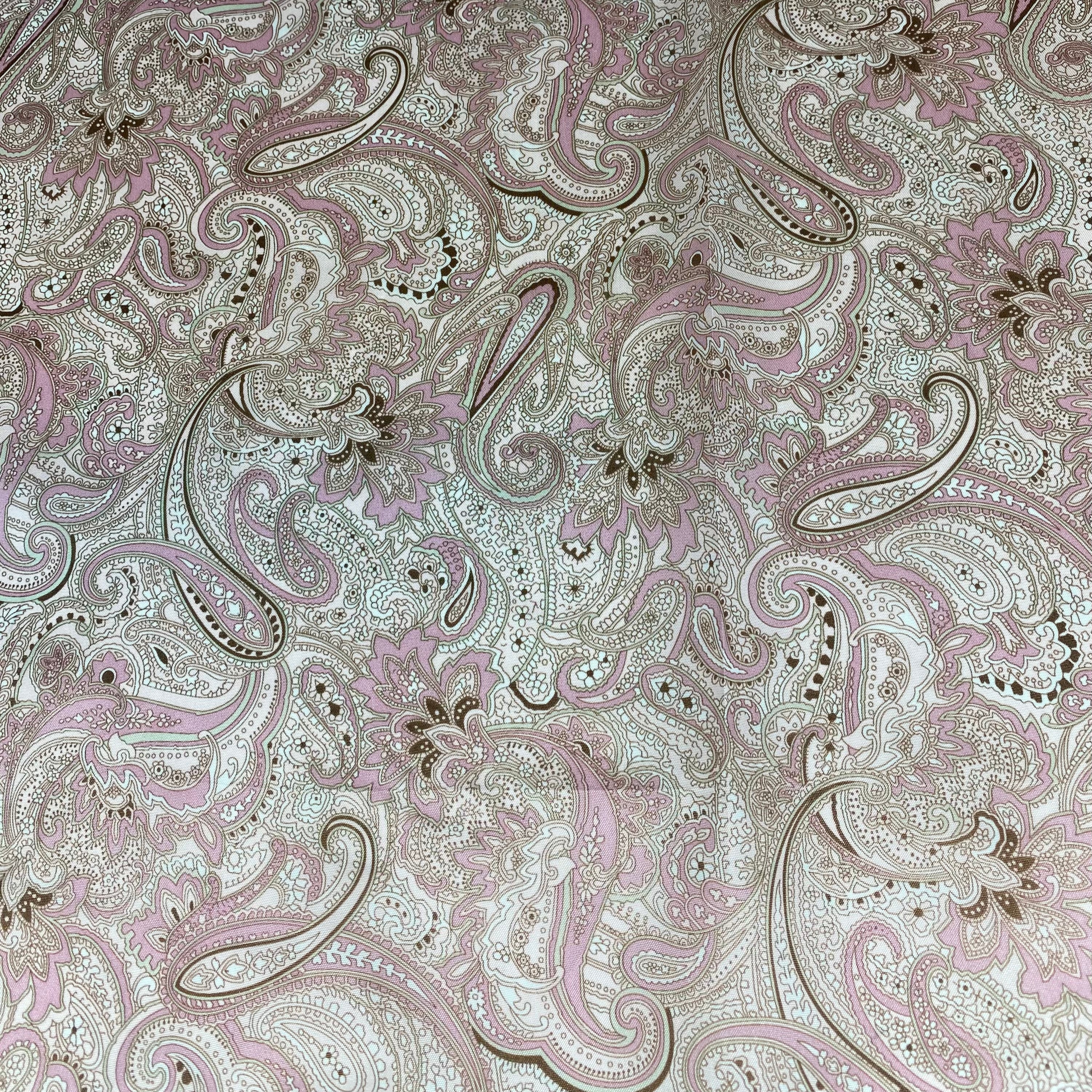 Printed Paisley Lining - Pink