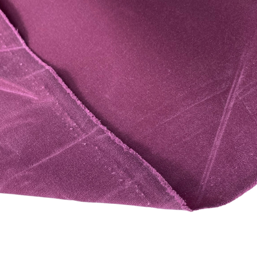 Waxed Cotton Canvas 13oz - Berry