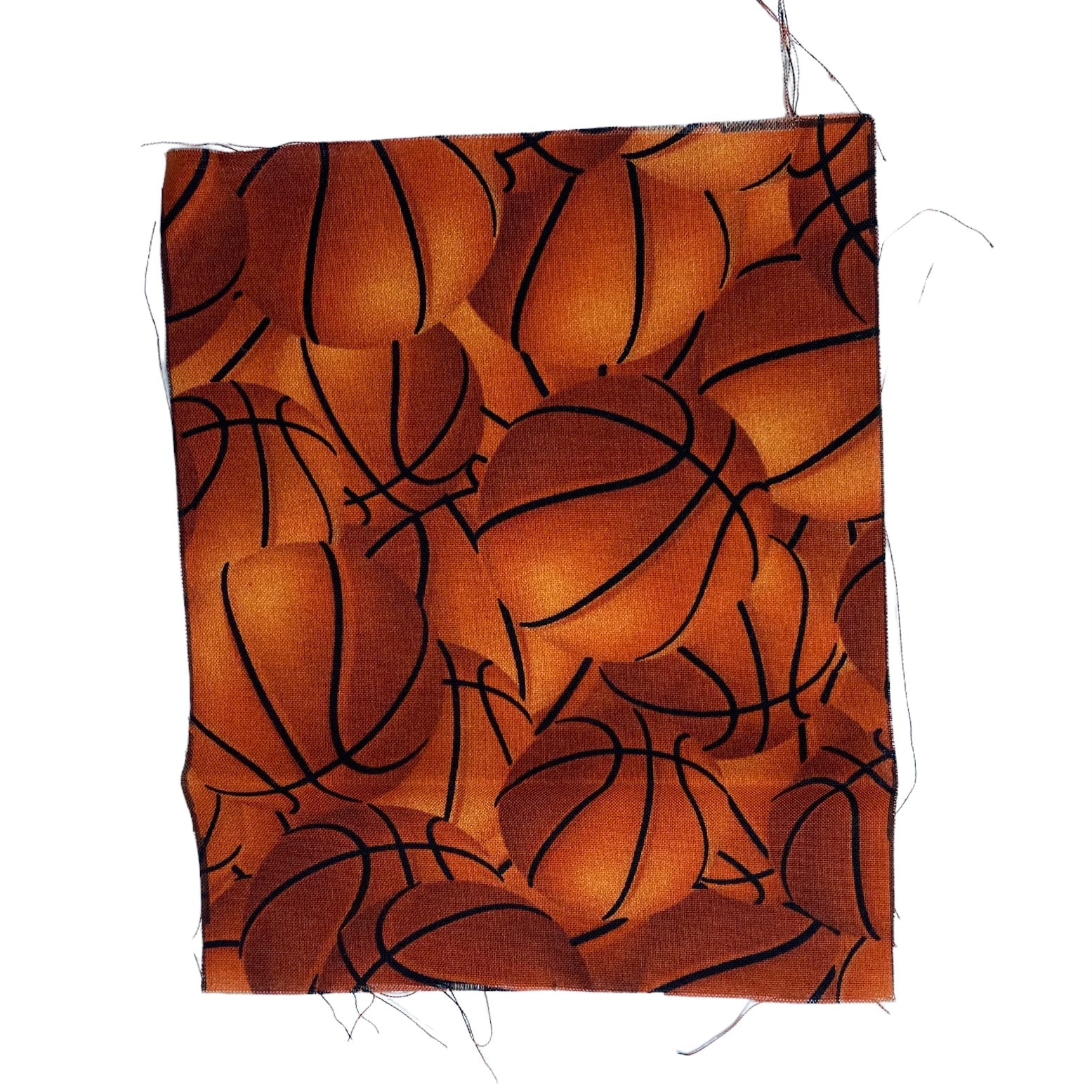 Printed Cotton - Basketballs - Remnant