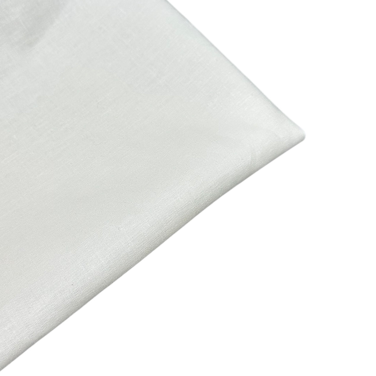 Lightweight Stretch Linen - White