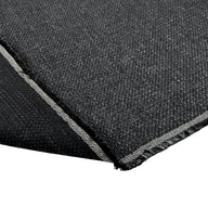 Woven Upholstery Remnant - Dark Grey/Silver