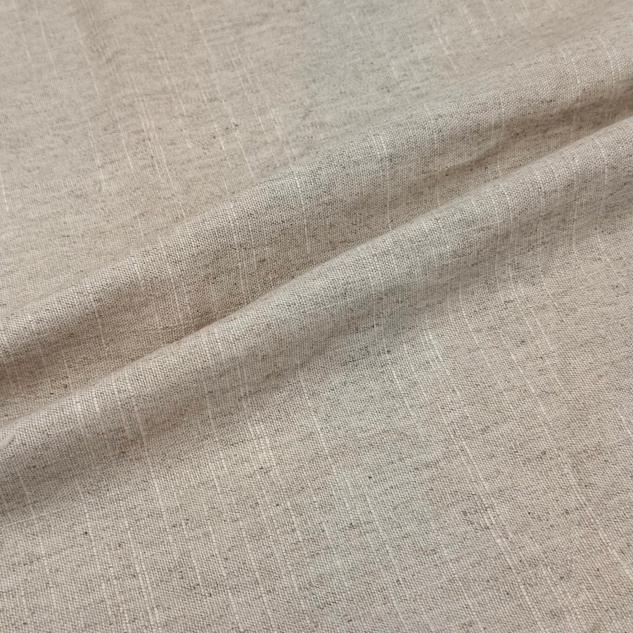 Crosshatch Heavyweight Linen Remnant - Natural