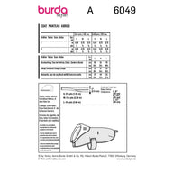 Burda Style 6049 - Dog Coat Sewing Pattern