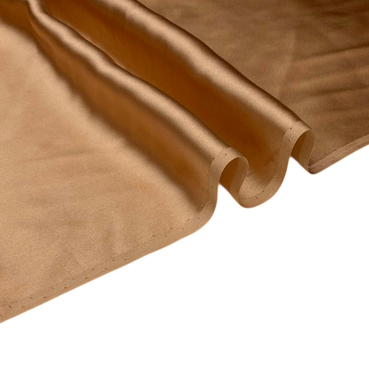 Mulberry Silk Charmeuse Satin - Nude Beige