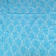 Floral Corded Lace - Light Blue